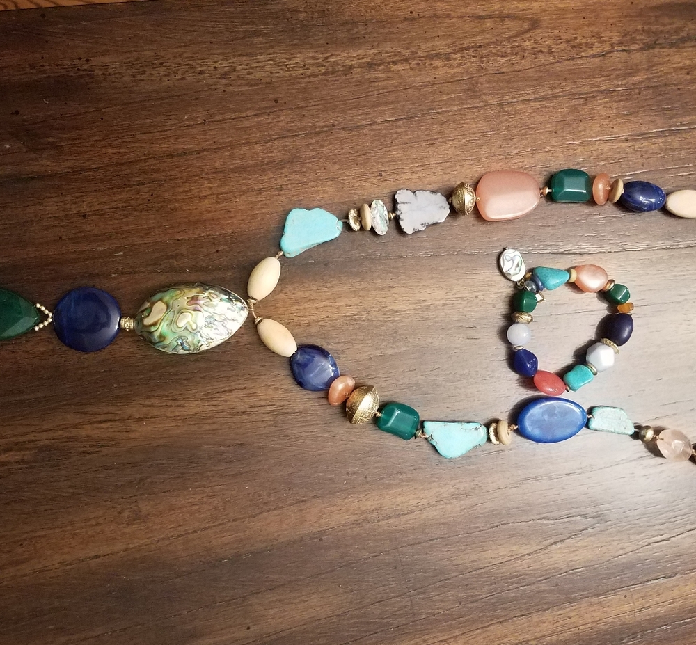 Gorgeous Chico's Necklace and Bracelet set